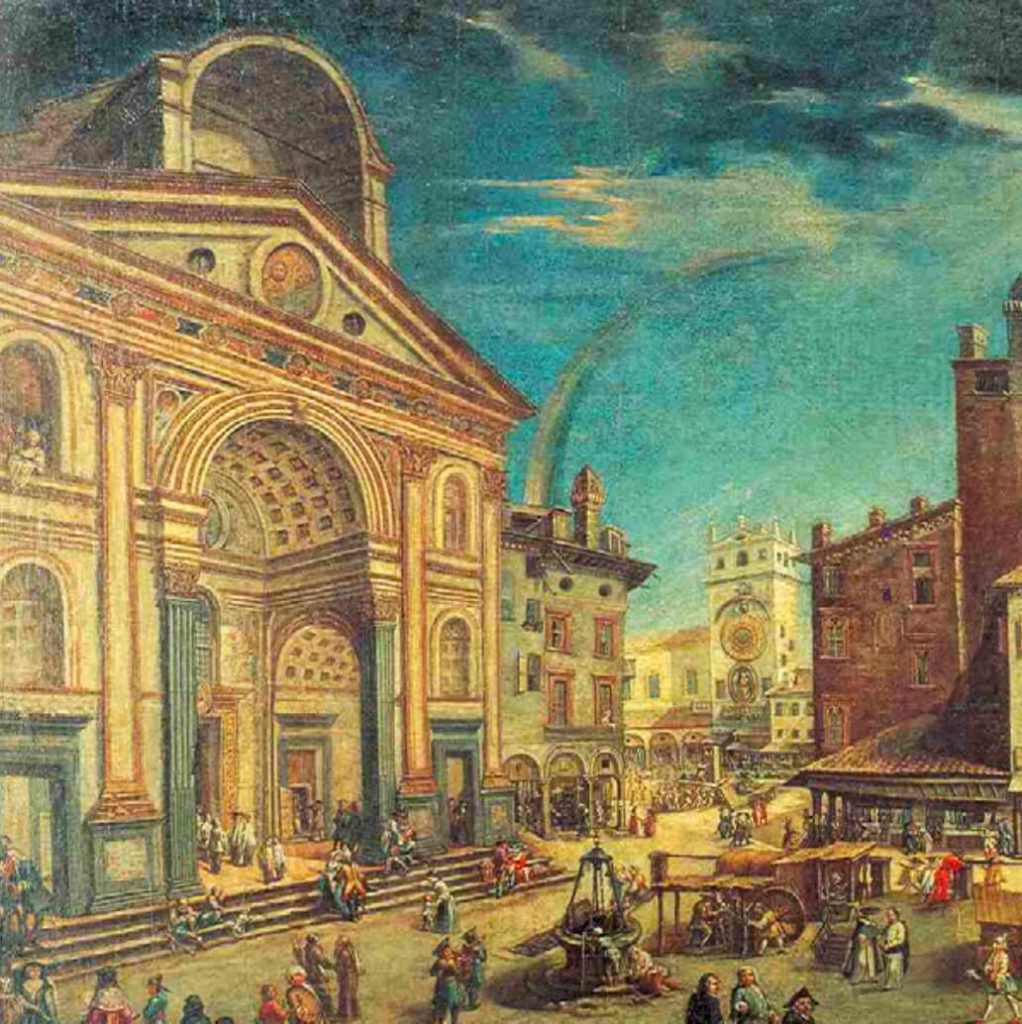 Sant'Andrea and the design by Leon Battista Alberti